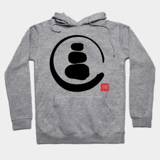 Zen Enso Circle and Zen stones Hoodie